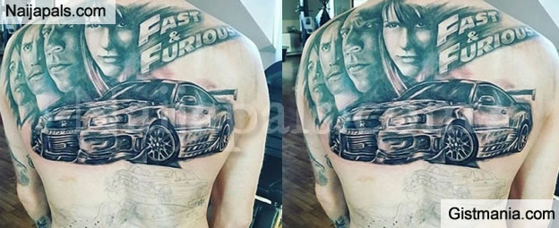 die hard fan check out this fan u0027s fast u0026 furious tattoo photo die hard fan check out this fan u0027s fast u0026 furious tattoo photo
