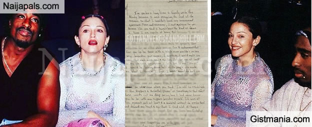 tupacs emotional letter to madonna auctions for 100 000 tupac letter to madonna