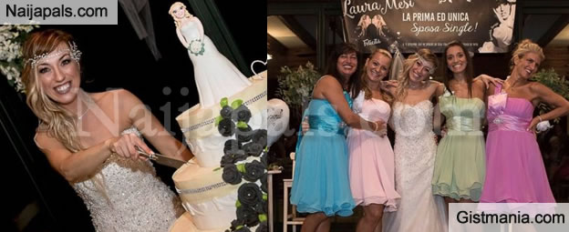 40 Years Old Beautiful Italian Woman Laura Mesi Marries Herself After Failing To Find A Soulmate Gistmania