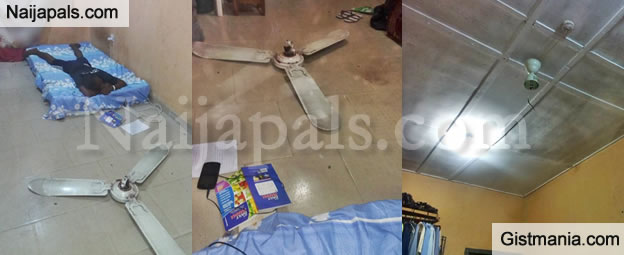 Final Year Uniuyo Student Cheats Death As Ceiling Fan Falls Off